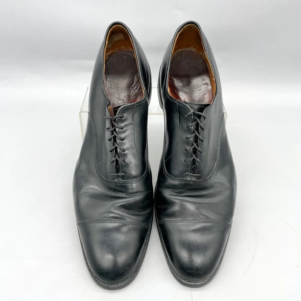 Allen Edmonds Mens 14 Park Avenue Cap Toe Oxford Black Leather Dress Shoes Derby